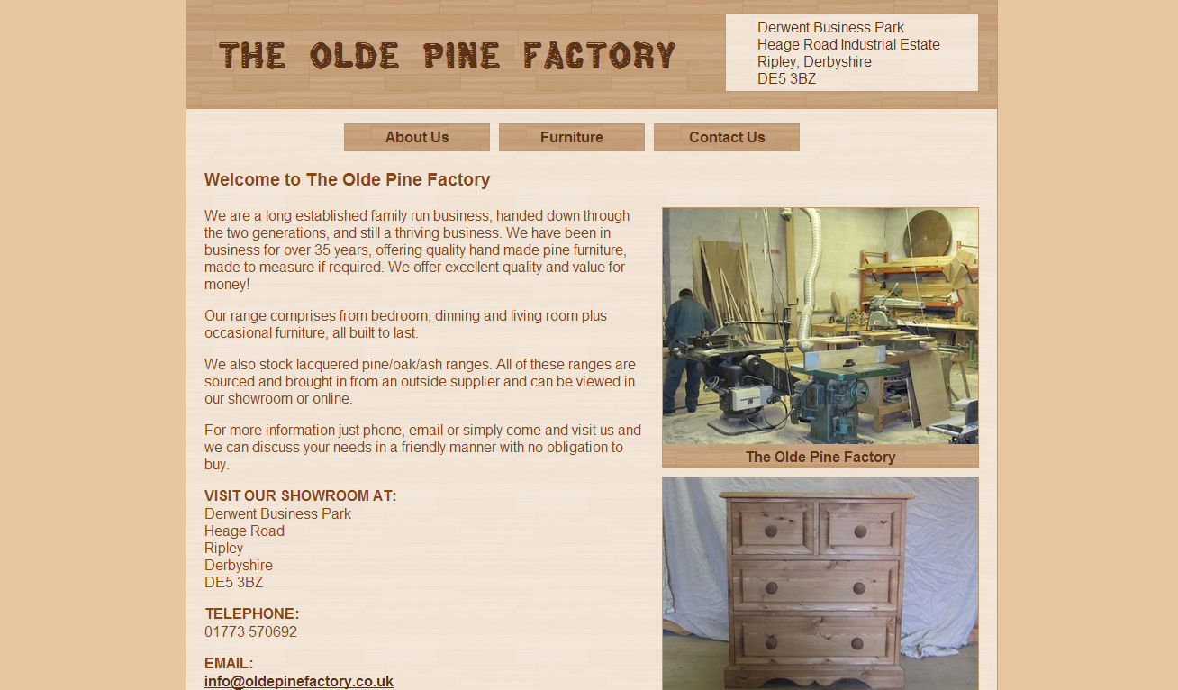 Screenshot of The Olde Pine Factory