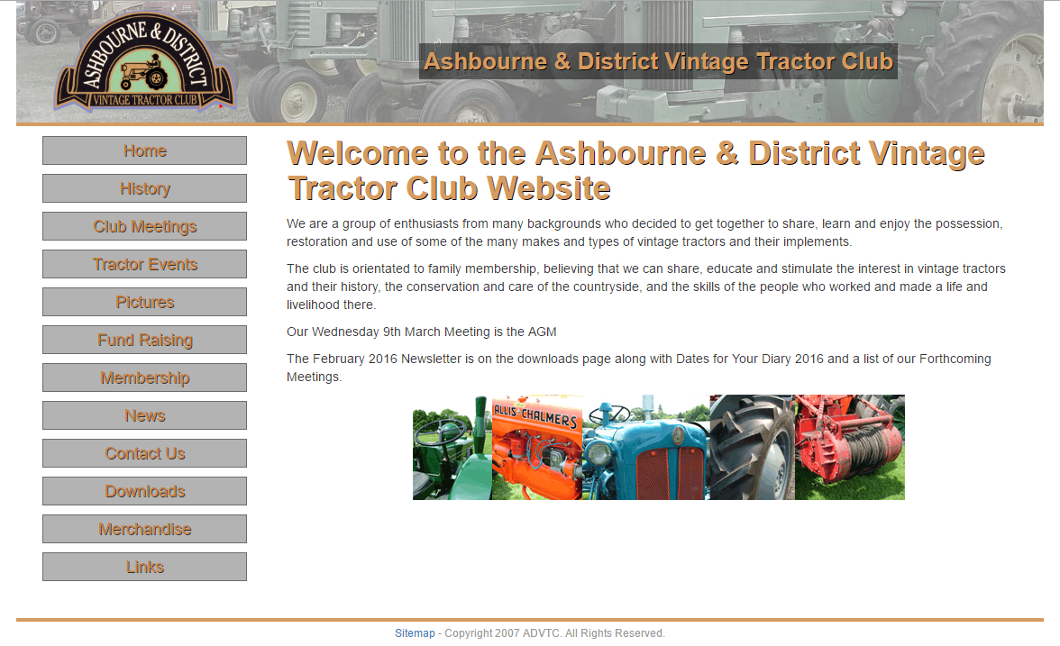 Ashbourne%20and%20District%20Vintage%20Tractor%20Club screenshot